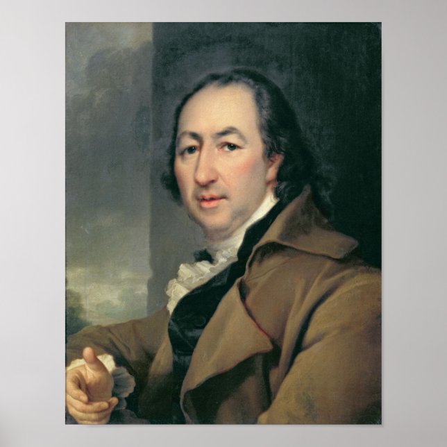 Poster Portrait de Nikolaï Ivanovich Novikov (Devant)