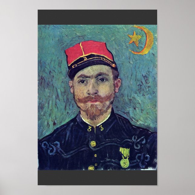 Poster Portrait De Paul-Eugène Milliet Sous-Lieutenant (Devant)