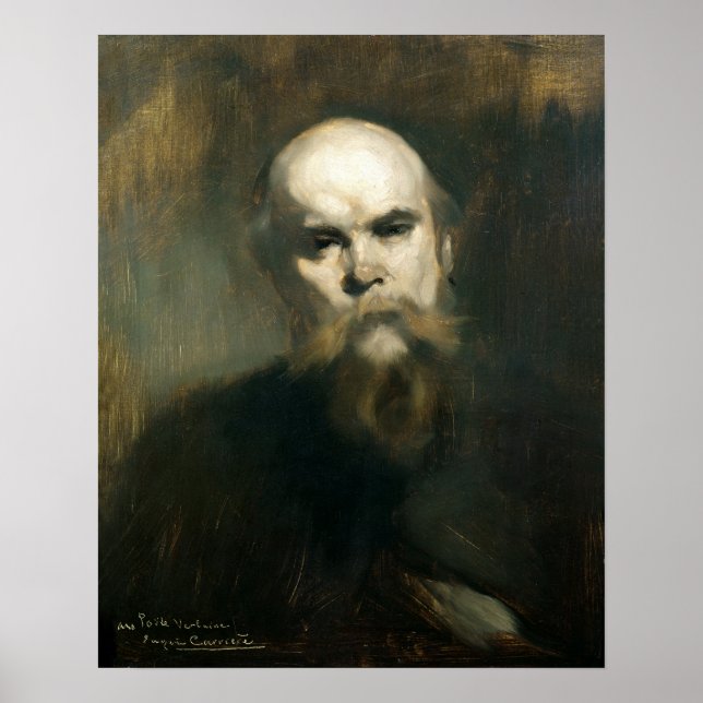 Poster Portrait de Paul Verlaine 1890 (Devant)