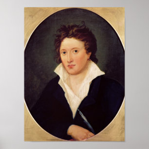 Poster Portrait de Percy Bysshe Shelley, 1819