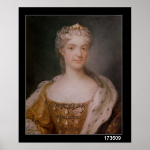 Poster Portrait de reine de Marie Leczinska de la France