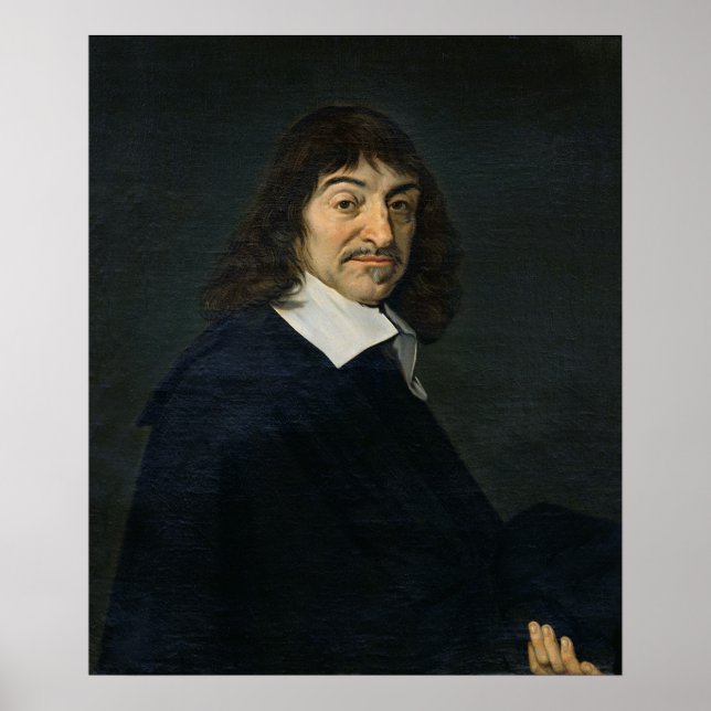 Poster Portrait de René Descartes c.1649 (Devant)