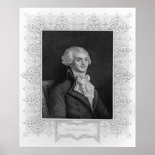 Poster Portrait de Robespierre (Devant)