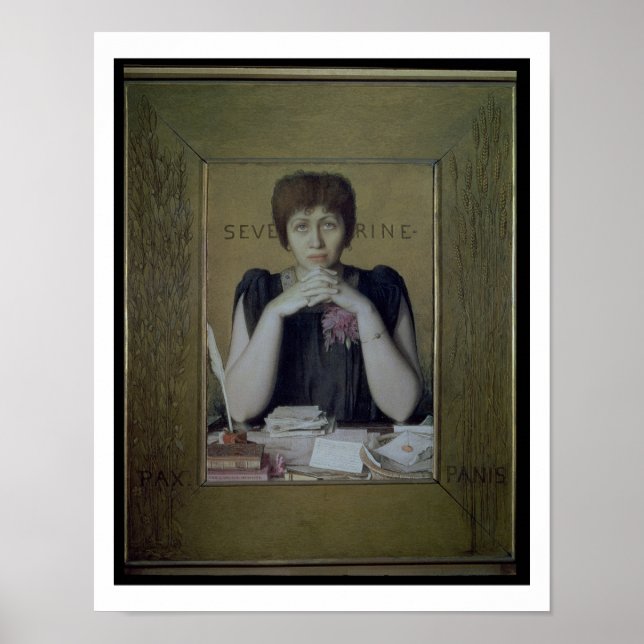 Poster Portrait de Severine (Caroline Remy) (1855-1929) ( (Devant)