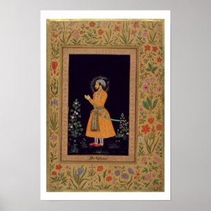 Poster Portrait de Shah Jahan (1592-1666) Mughal, c.1632