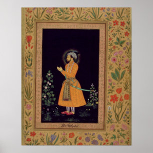 Poster Portrait de Shah Jahan (1592-1666) Mughal, c.1632