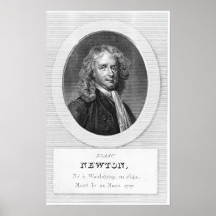 Poster Portrait de Sir Isaac Newton