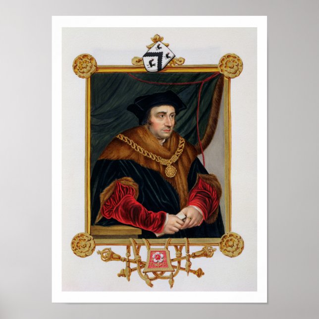 Poster Portrait de Sir Thomas More (1478-1535) de 'Memo (Devant)
