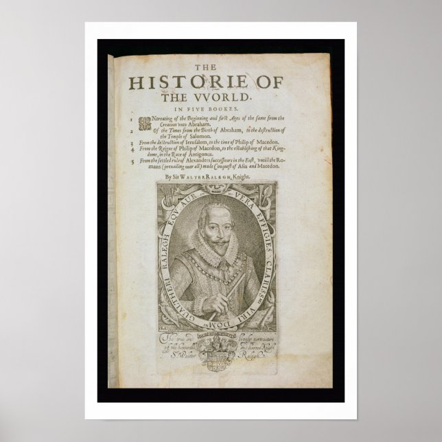 Poster Portrait de Sir Walter Raleigh (1554-1618) titre p (Devant)