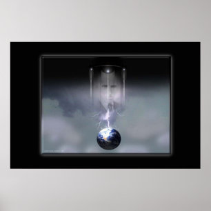 Poster Portrait de Tesla par Gregory Gallo