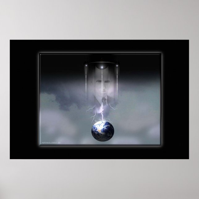 Poster Portrait de Tesla par Gregory Gallo (Devant)