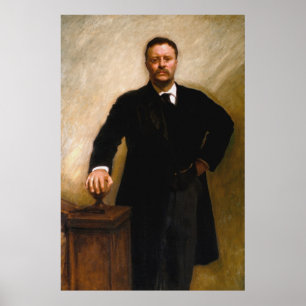 Poster Portrait de THEODORE ROOSEVELT par John Singer