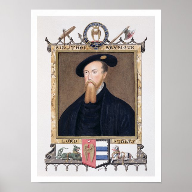Poster Portrait de Thomas Seymour (1508-49) 1er Baron de (Devant)