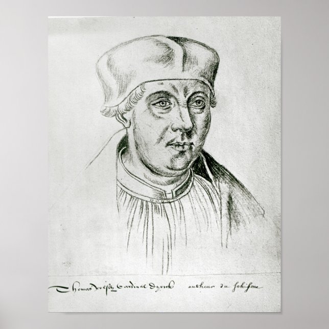 Poster Portrait de Thomas Wolsey, cardinal de York (Devant)