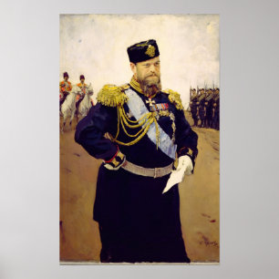 Poster Portrait de Tsar Alexandre III, 1900