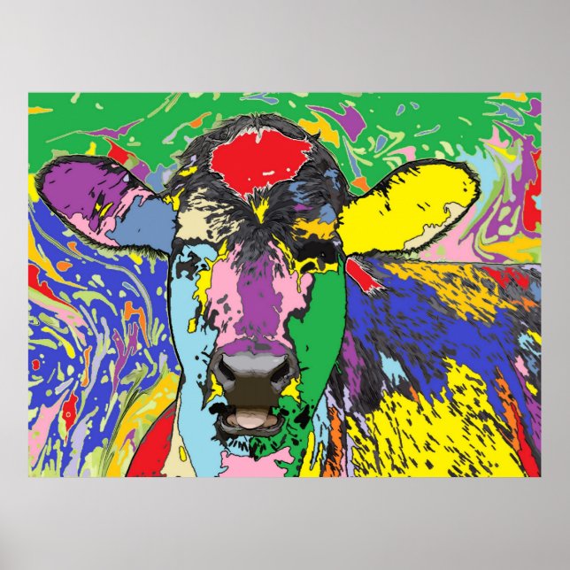 Poster Portrait de veau 4 (Devant)