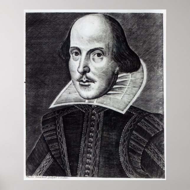 Poster Portrait de William Shakespeare (Devant)