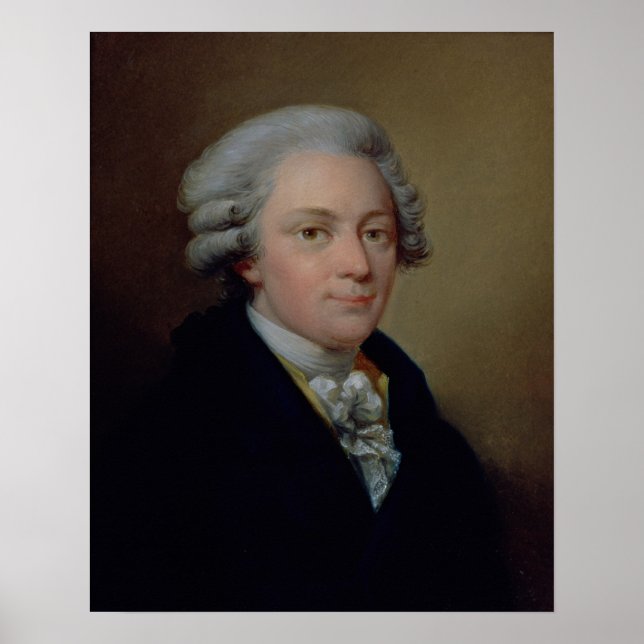 Poster Portrait de Wolfgang Amadeus Mozart (Devant)