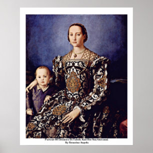 Poster Portrait D'Eleonora Di Toledo Par Bronzino Angelo