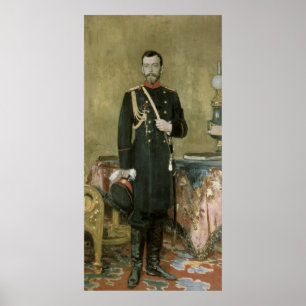 Poster Portrait d'empereur Nicholas II 1895