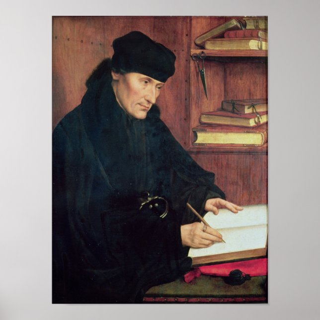 Poster Portrait d'Erasmus de Rotterdam (Devant)