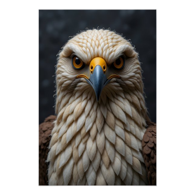 Poster Portrait d'oiseaux feuillés (Devant)