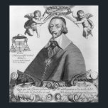 Poster Portrait du Cardinal de Richelieu<br><div class="desc">Portrait du Cardinal de Richelieu | par Paul Roussel | Lieu de l'art : Collection privée | Artiste français | Numéro de collection d'images : XIR220440</div>