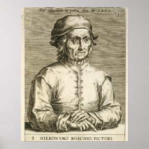 Poster Portrait du plat 3 de Hieronymus Bosch