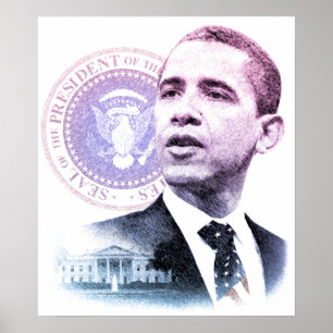 Poster Portrait du président Barack Obama