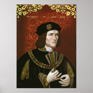 Poster Portrait du roi d'Angleterre Richard III
