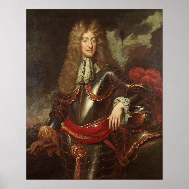 Poster Portrait du roi James II, c.1690 (Devant)
