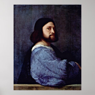Poster Portrait d'un homme (L'Ariosto) par Tiziano