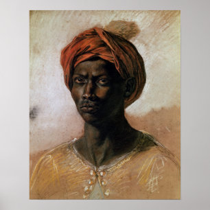 Poster Portrait d'un Turc dans un Turban, c.1826