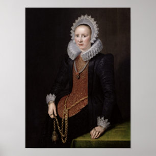 Poster Portrait d'une dame de 29 ans, 1615