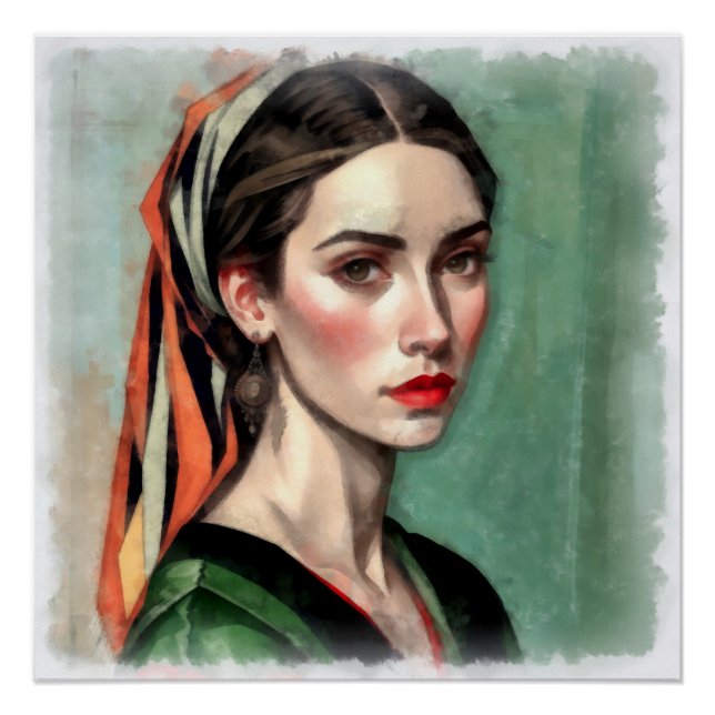 Poster Portrait d'une femme (Devant)