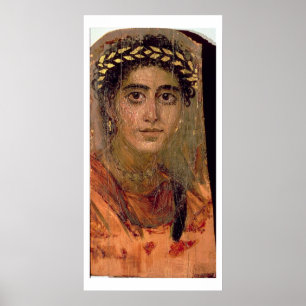 Poster Portrait d'une femme, de Fayum, Romano-égyptien,