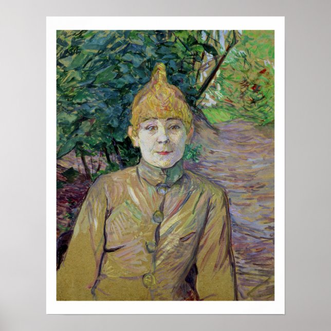 Poster Portrait d'une femme, peut-être la danseuse frança (Devant)