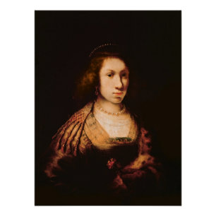 Poster Portrait d'une jeune femme