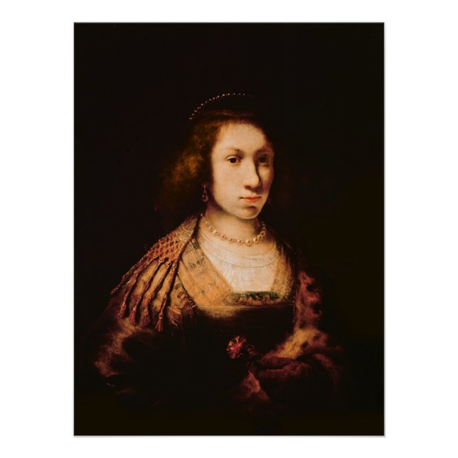 Poster Portrait d'une jeune femme (Devant)