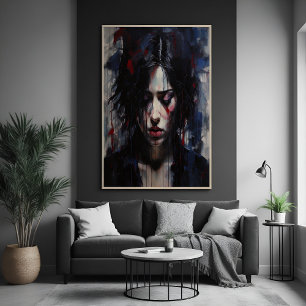 Poster Portrait émotionnel Abstrait Art contemporain