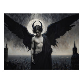Poster Portrait gothique de Lord Lucifer