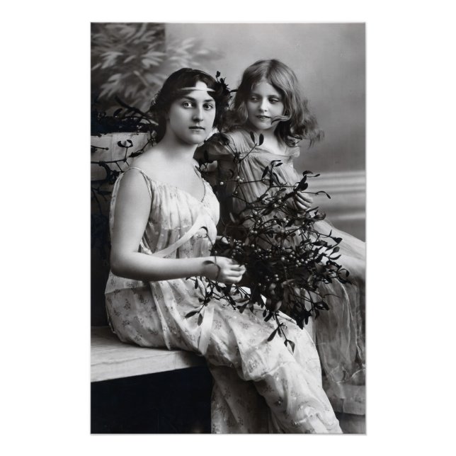 Poster Portrait intemporel de mère et fille  (Devant)