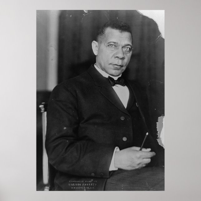 Poster Portrait of Abolitionist Booker T. Washington (Devant)