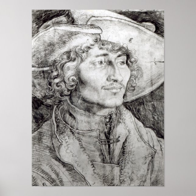 Poster Portrait of an unknown man, 1521 (Devant)