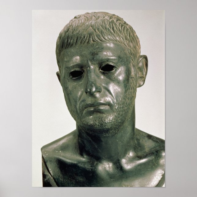 Poster Portrait of an unknown Roman warrior, AD 30s (Devant)