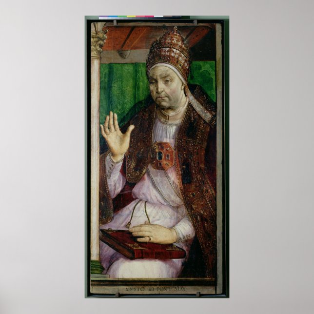 Poster Portrait of Sixtus IV  c.1475 (Devant)