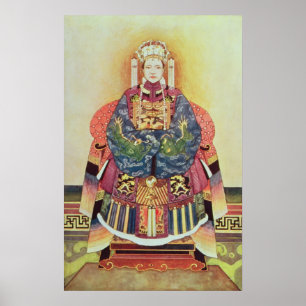 Poster Portrait of Tzu Hsi, the Empress Dowager