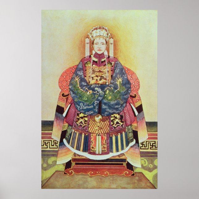 Poster Portrait of Tzu Hsi, the Empress Dowager (Devant)