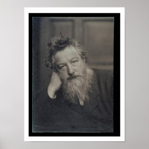 Poster Portrait photographique de William Morris (1834-96