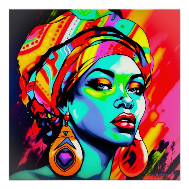 Poster Portrait Pop Art (Devant)